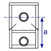 Interclamp 101R Reducing Short Tee Tube Clamp Fitting - Technical Drawing 1