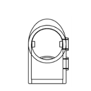 Interclamp 124 Variable Angle Elbow Tube Clamp Fitting - Technical Drawing 4