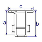 Interclamp 134 Ground Socket Tube Clamp Fitting - Technical Drawing