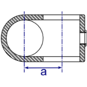 Interclamp 160 Clamp-on Crossover Tube Clamp Fitting - Technical Drawing 1