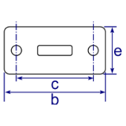 Interclamp 169M Swivel Base Flange Male Part Tube Clamp Fitting - Technical Drawing 2