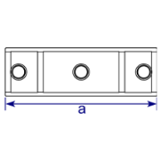 Interclamp 256 Slope Cross (11º - 29º) Tube Clamp Fitting - Technical Drawing 2