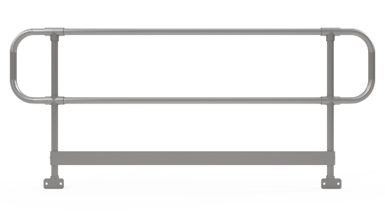 Interclamp 4030 D48 2m Side Mount Handrail Kit - Flat View Image