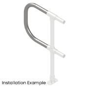 Interclamp 721-D48 180 Degree Handrail Termination - Typical Installation Example