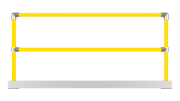 Interclamp 4030 D48 2m Handrail Kit 2 - Flat View Image